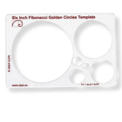 Fibonacci 6" Circle Drawing Template