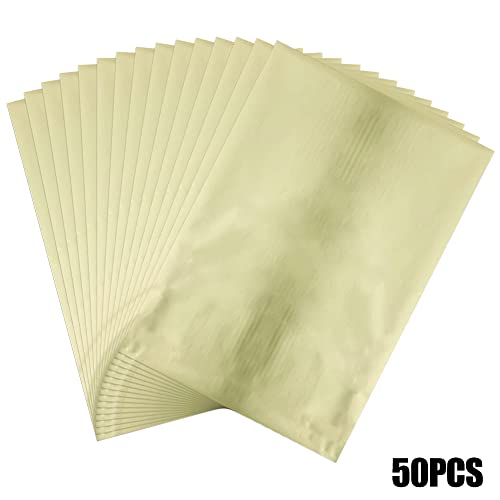 300 Pieces Toner Reactive Foil 6 Assorted Color Foil Paper Sheets for Arts Crafting Foil Plate Card Making Decoration Hot Foil Roll Transfer Foil Sheet for Craft Cardstock DIY Card Invitation Supplies (300 Count)