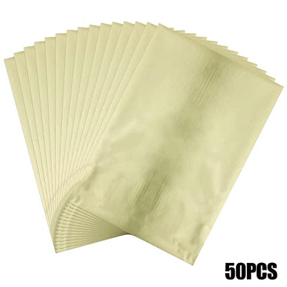 300 Pieces Toner Reactive Foil 6 Assorted Color Foil Paper Sheets for Arts Crafting Foil Plate Card Making Decoration Hot Foil Roll Transfer Foil Sheet for Craft Cardstock DIY Card Invitation Supplies (300 Count)