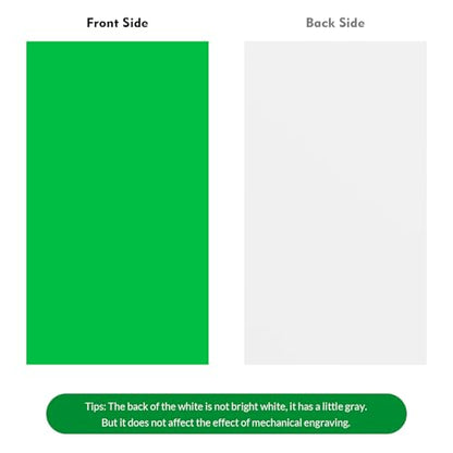 Laser Engraving Blank Green ABS Double Color Plastic Sheet