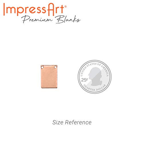 Premium Metal Stamping Rectangle Blanks for Metal Stamping and Jewelry Making (24 Count)