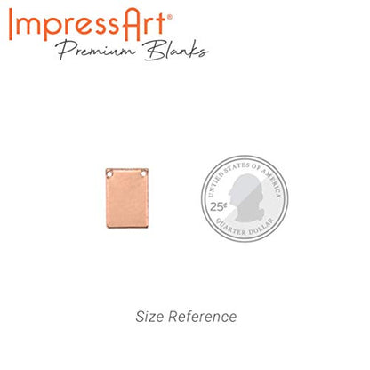 Premium Metal Stamping Rectangle Blanks for Metal Stamping and Jewelry Making (24 Count)