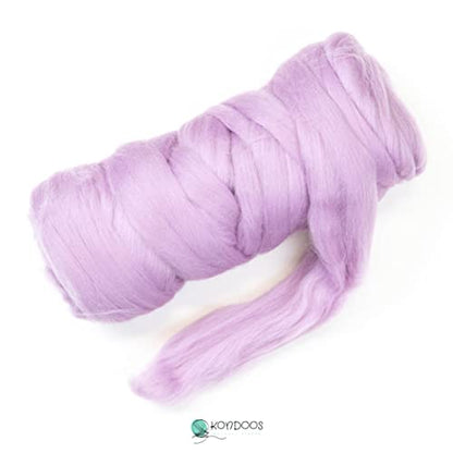 Colored Natural Wool roving (8 Ounce)