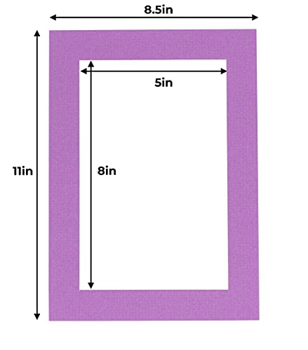 5.5x8.5 Mat for 8.5x11 Frame (10 Count)