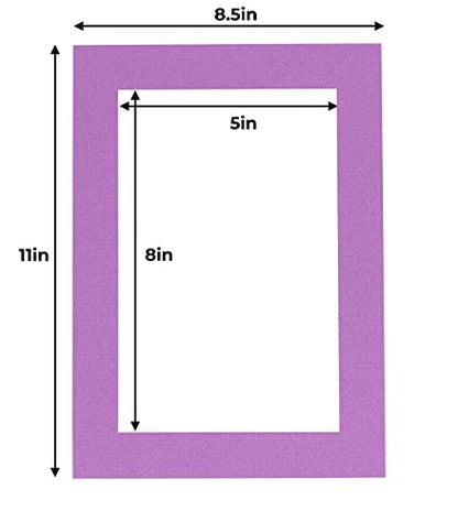 5.5x8.5 Mat for 8.5x11 Frame (10 Count)