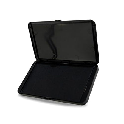 Large Black Stamp Ink Pad 6.14"x3.38" for Office