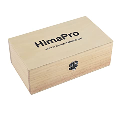 Letter and Number Stamp Set 36pcs 40Cr Alloy Steel Metal Stamp Number & Letter Punch Set in a Wooden case (36 Count)