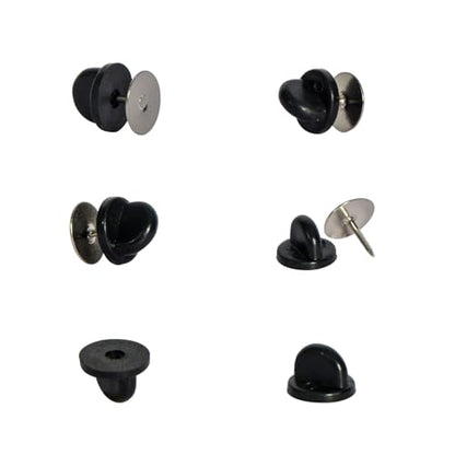 80 Pairs Rubber Pin Backs