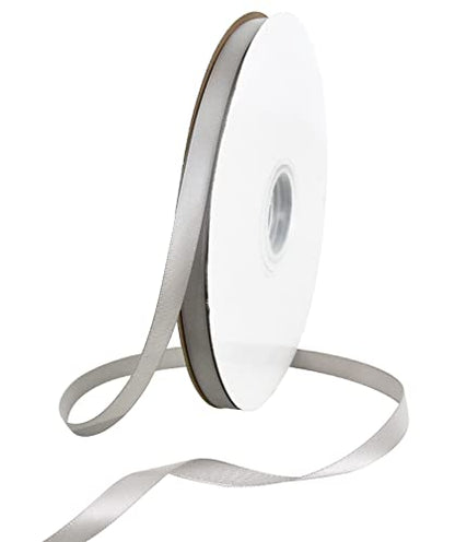 100yds 3 8 Inch Silver Satin Ribbon for Craft Gifts Wrapping (300 Foot)