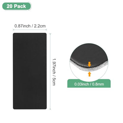 20 Pack Anodized Aluminium Laser Engraved Mount Metal Plate 2x1x0.03 Inch Engraver Blank Anodized Aluminum Sheets for DIY Laser Printing (20 Count)
