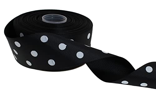 Polka Dot Grosgrain Ribbon 25 Yard Each Roll 100% Polyester