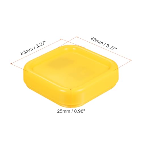 Magnetic Pin Cushion Square Sewing Pin Holder Yellow