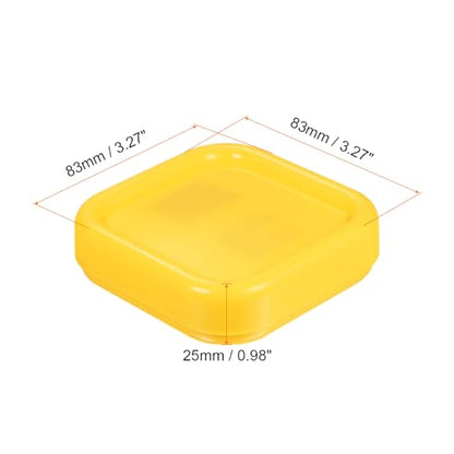 Magnetic Pin Cushion Square Sewing Pin Holder Yellow
