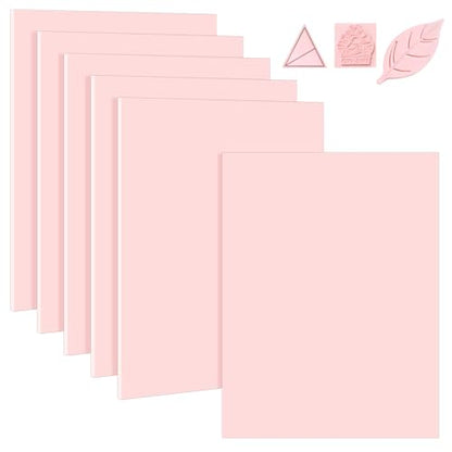 6 Pack 8"x10" Large Rubber Carving Blocks for Stamp Making