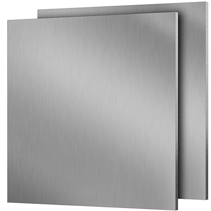 2 Pcs 6061 Aluminum Sheet Metal with Protective Film 12 x 12 x 3 (2 Count)