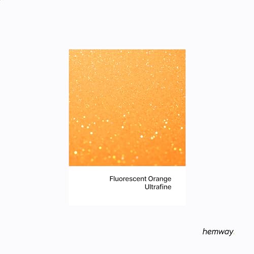 Resin Glitter Fluorescent Orange 100g Ultrafine (3.5 Ounce)