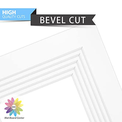 Mat Board Center 10 Pack 5x7 Photo Mats for 4x6 Picture