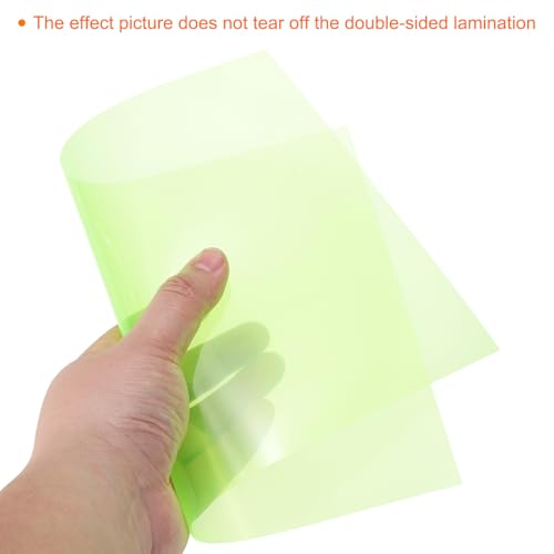 4Pcs A4 Gel Light Lighting Filter Overlay Transparent Color Correction Plastic Vinyl PVC Sheets Photography Television Fluorescent Yellow (4 Count)