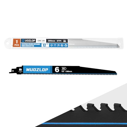 1Pack 12inch 6TPI High Reciprocating Saw Blades