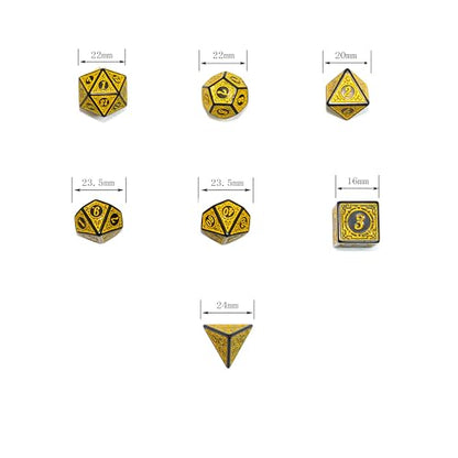 Double Colors Polyhedral Dice Sets with Pouches for D&D DND RPG MTG Dungeon and Dragons Table Board Roll Playing Games D4 D6 D8 D10 D% D12 D20