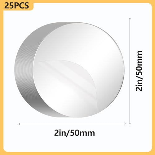 25Pcs Double Sided Mounting Pads Clear Sticky Pads Heavy Duty Adhesive Tape for DIY Reusable Sticky Pads for Home Decor and Crafts