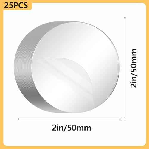 25Pcs Double Sided Mounting Pads Clear Sticky Pads Heavy Duty Adhesive Tape for DIY Reusable Sticky Pads for Home Decor and Crafts