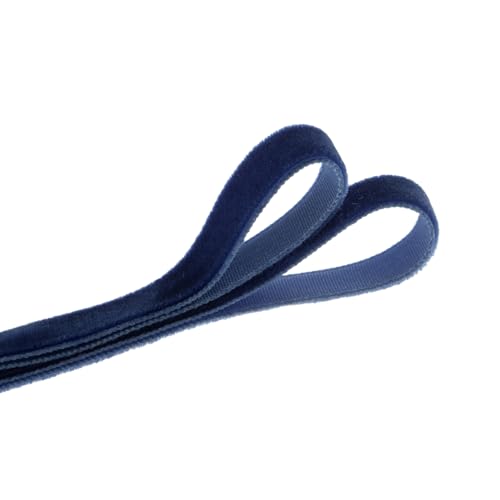 Vintage Sapphire Blue Velvet Ribbon Christmas Ribbon for Gift Wrapping Crafts Christmas Tree Ornaments Garland Decorations