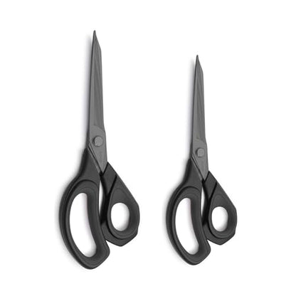 Fabric Scissors 2 Pack Heavy Duty Sewing Shears Titanium (2 Count)