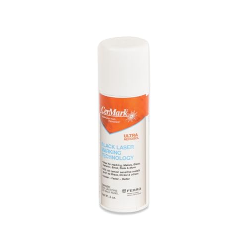 Ultra Aerosol Spray for Black Laser Marking. Great for Stainless (24 Count)