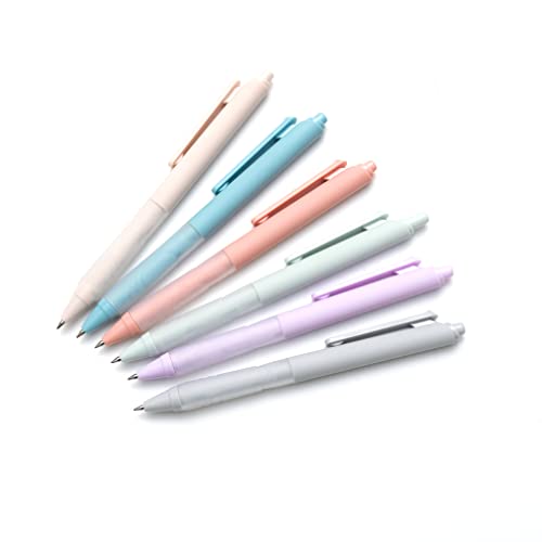 Ballpoint Pens 1.0mm Medium Point Black Ink Pens Retractable (6 Count)
