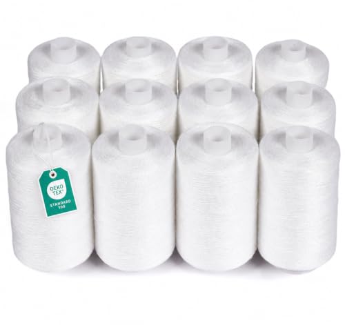 Sewing Thread 12 Spools (36000 Foot)