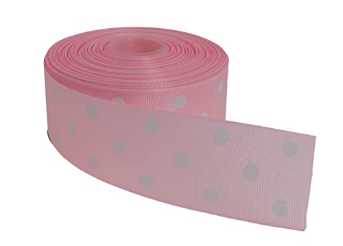 Polka Dot Grosgrain Ribbon 25 Yard Each Roll 100% Polyester