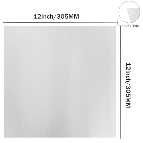 304 Stainless Steel Sheets Metal 12" x 12" x 1