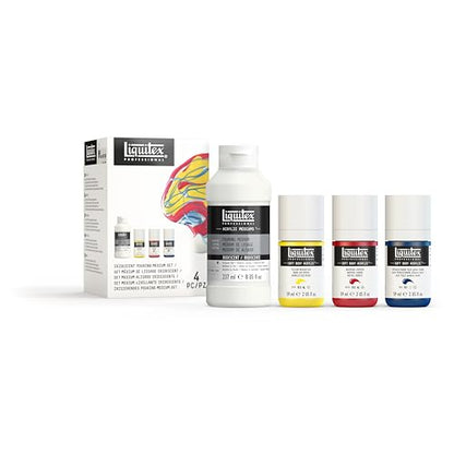 Professional Iridescent Pouring Medium Set (14 Fl Oz)