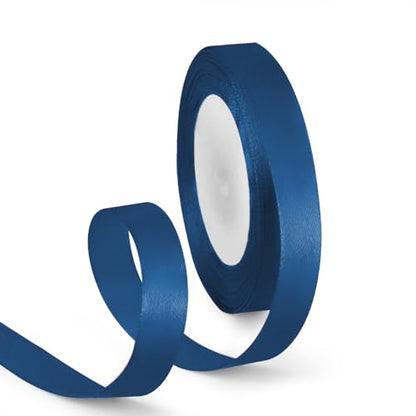 5 8 Inch 25 Yards Satin Ribbon Dark Blue