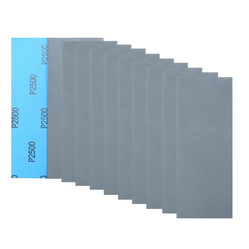 30Pcs 9 x 3.6 Inchs 2500 Grit Wet and Dry Handmade Universal Sanding Sheets