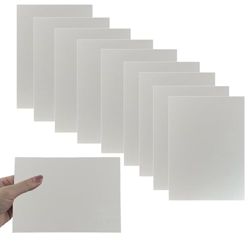 10Pcs Silver Anodized Aluminum Sheet 5" x 7" x 1 (2.434 Sq Ft)