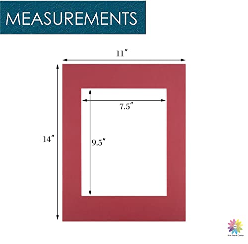 Mat Board Center 10 Pack 11x14 Photo Mats for 8x10 Picture (10 Count)