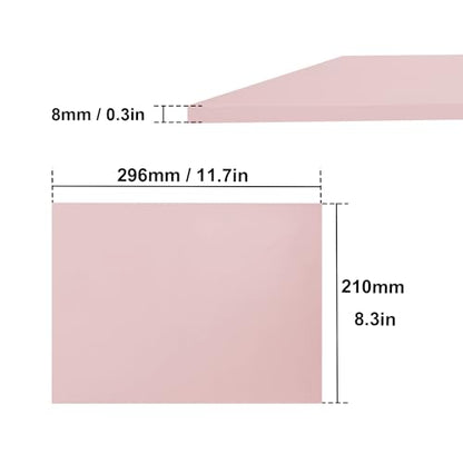 4 Pcs 8.5"x11" Rubber Carving Blocks (4 Count)