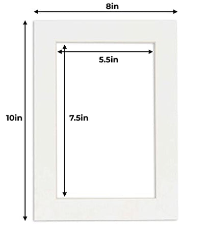 6x8 Mat for 8x10 Frame (25 Count)