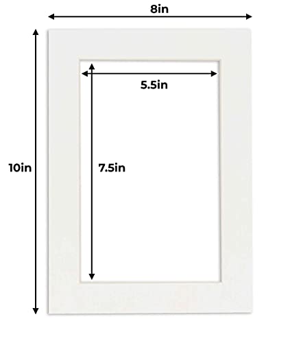 6x8 Mat for 8x10 Frame (100 Count)
