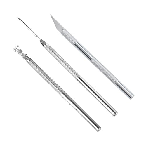 3 in 1 Clay Needle Tools Sculpting Ceramics Pottery Carving Tools for Model Clay Supplies