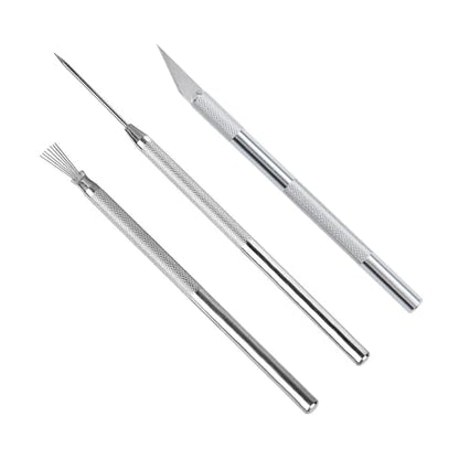 3 in 1 Clay Needle Tools Sculpting Ceramics Pottery Carving Tools for Model Clay Supplies