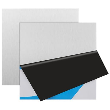 2Pcs 304 Stainless Steel Sheets Metal 6" x 6" x 1
