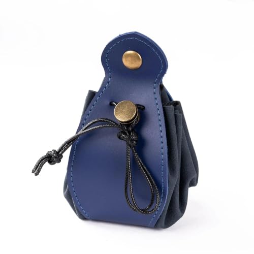 Blue Drawstring Dice Bag and Rolling Tray