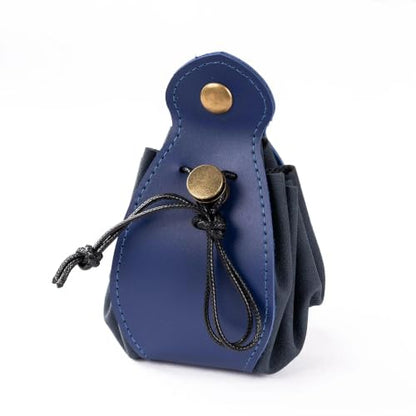 Blue Drawstring Dice Bag and Rolling Tray
