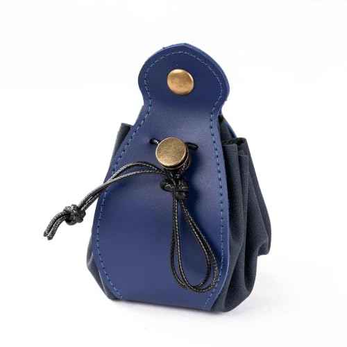 Blue Drawstring Dice Bag and Rolling Tray