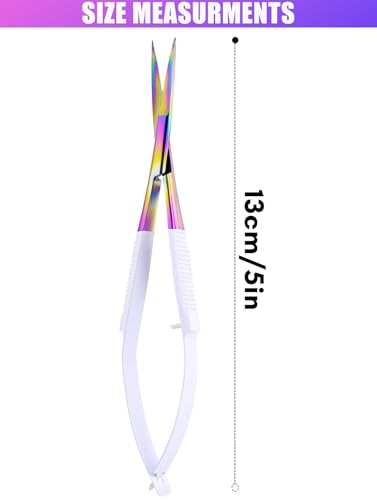 Cross Edge Spring Scissors 5 Inch straight Stainless