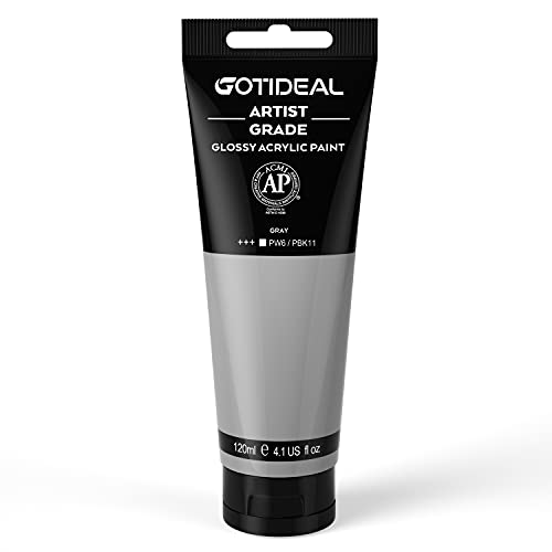 Acrylic Paint Gray Tubes (4.1 Fl Oz)