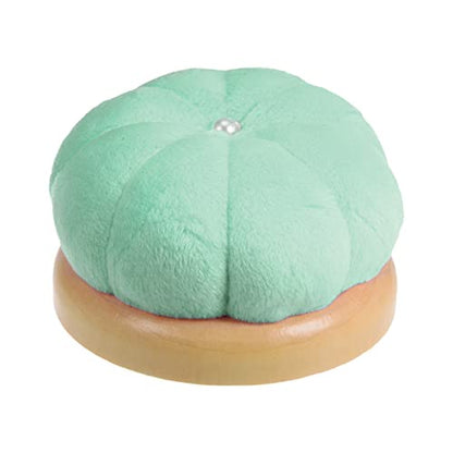 Wooden Base Needle Pincushions Pin Cushions Light Green